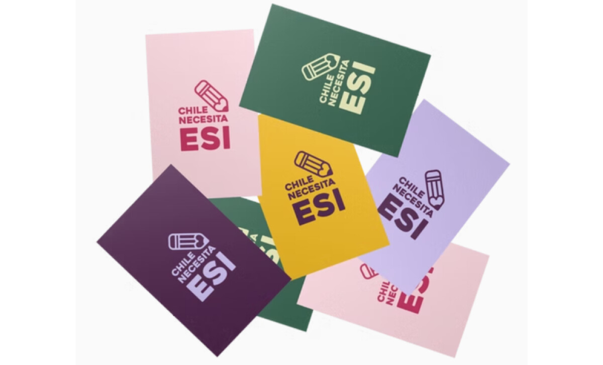 Chile Necesita ESI colorful cards by Estudio EDE.