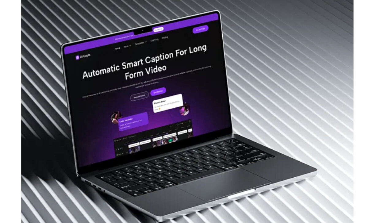 AI Capts homepage section by Elux Space.