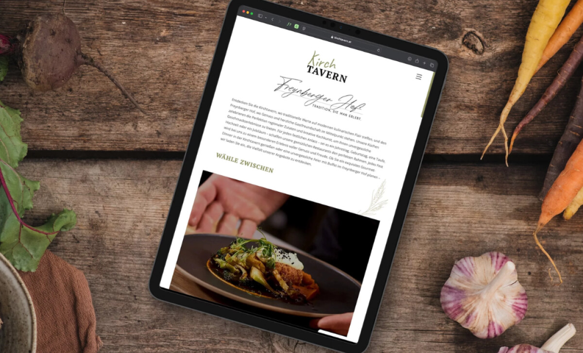 Kirchtavern website design by Black Phoenix.