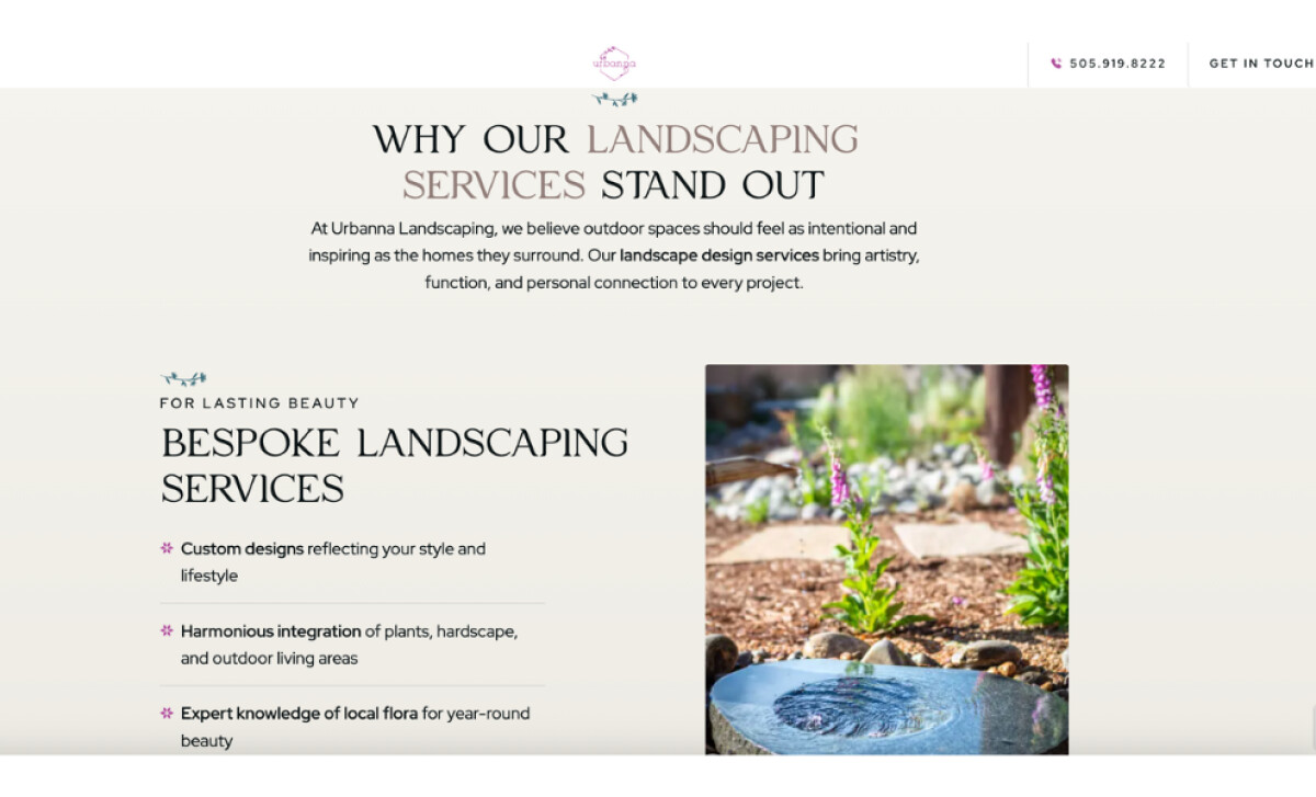 Urbanna Landscaping's Service Pages