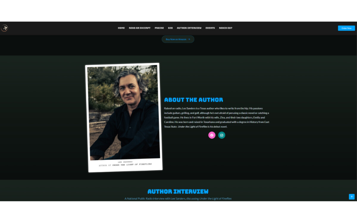 Under The Light of Fireflies about section by AmicusAe Marketing.