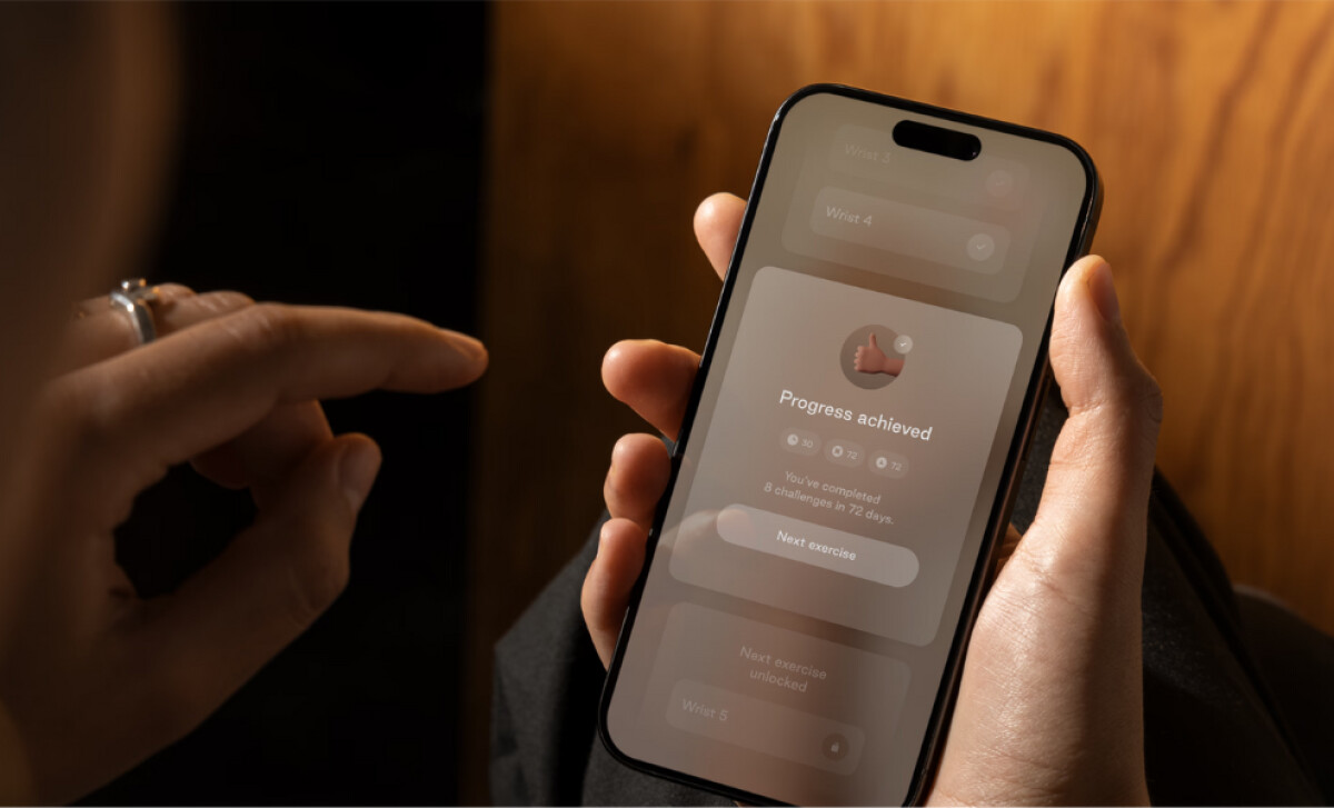 Hand One app design by CM supply.