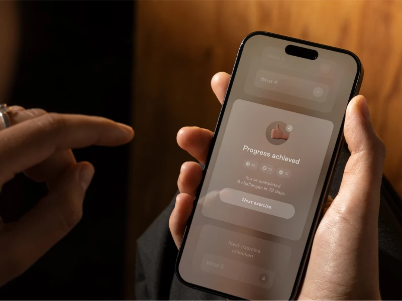 Hand One app design by CM supply.