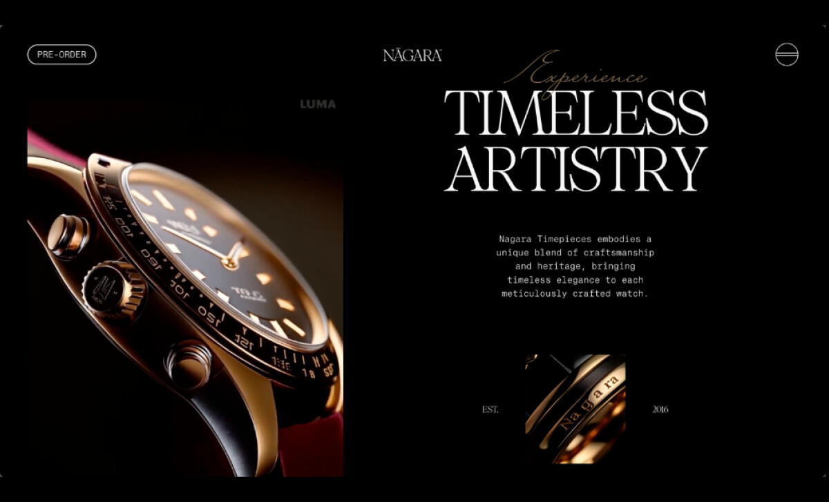 Nagarā Surya Chrono watch collection page by Studio•Bamo.J®.