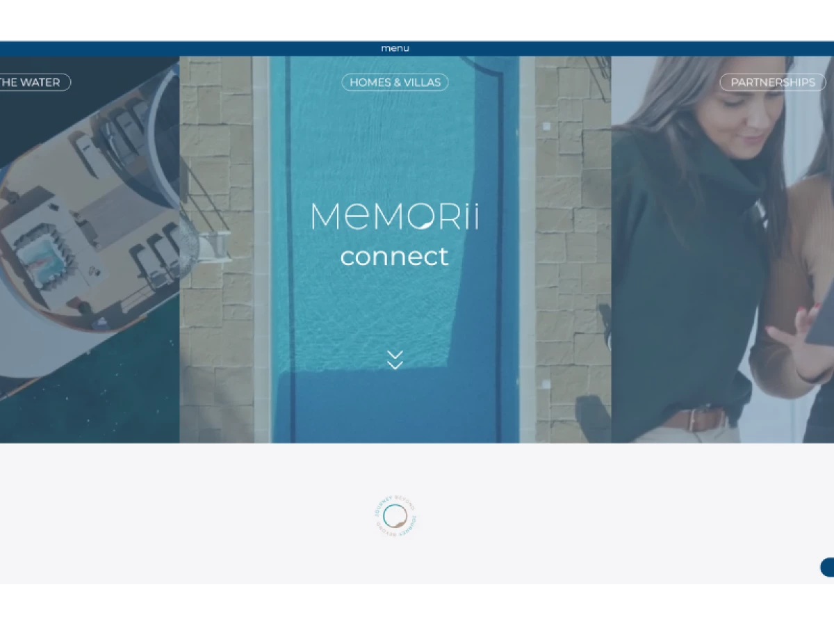 Memorii Journeys LLC website design by TeamTony.