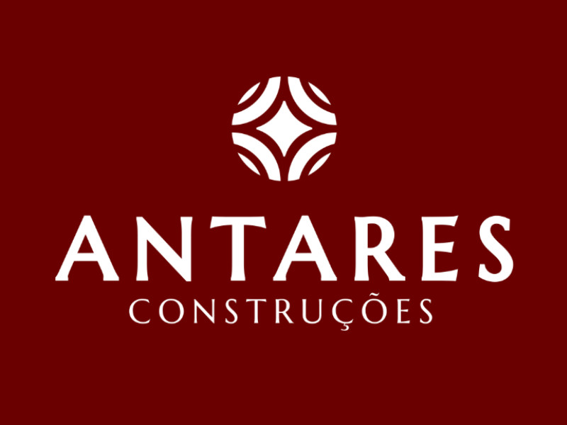 Antares Construções logo design by Estúdio Lari Design.