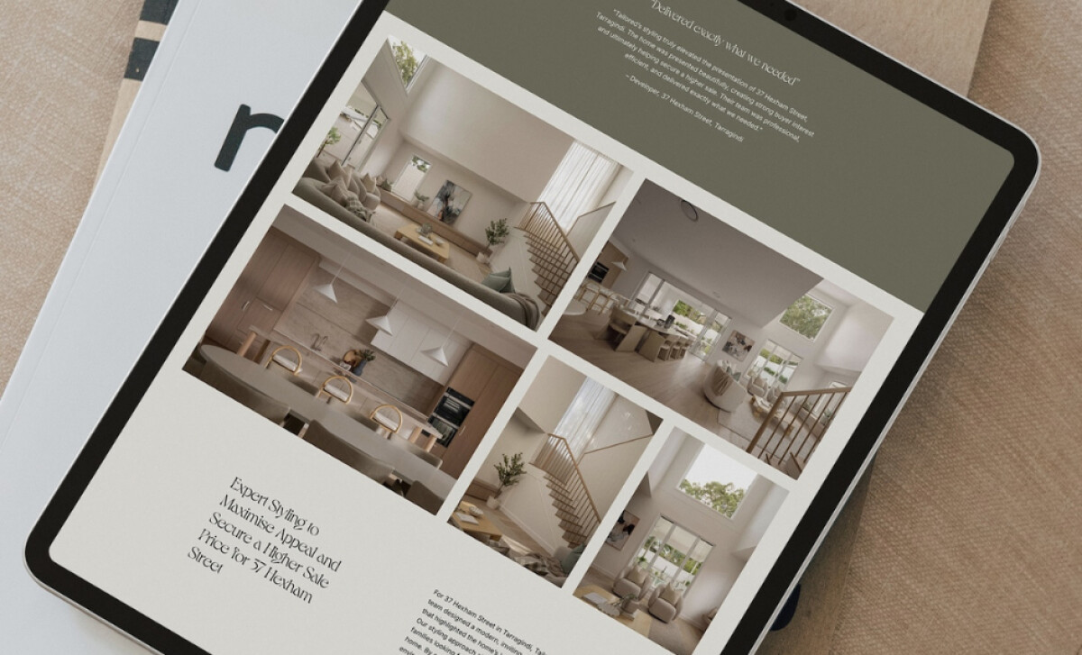 Tailored Interiors Responsive Website Layout