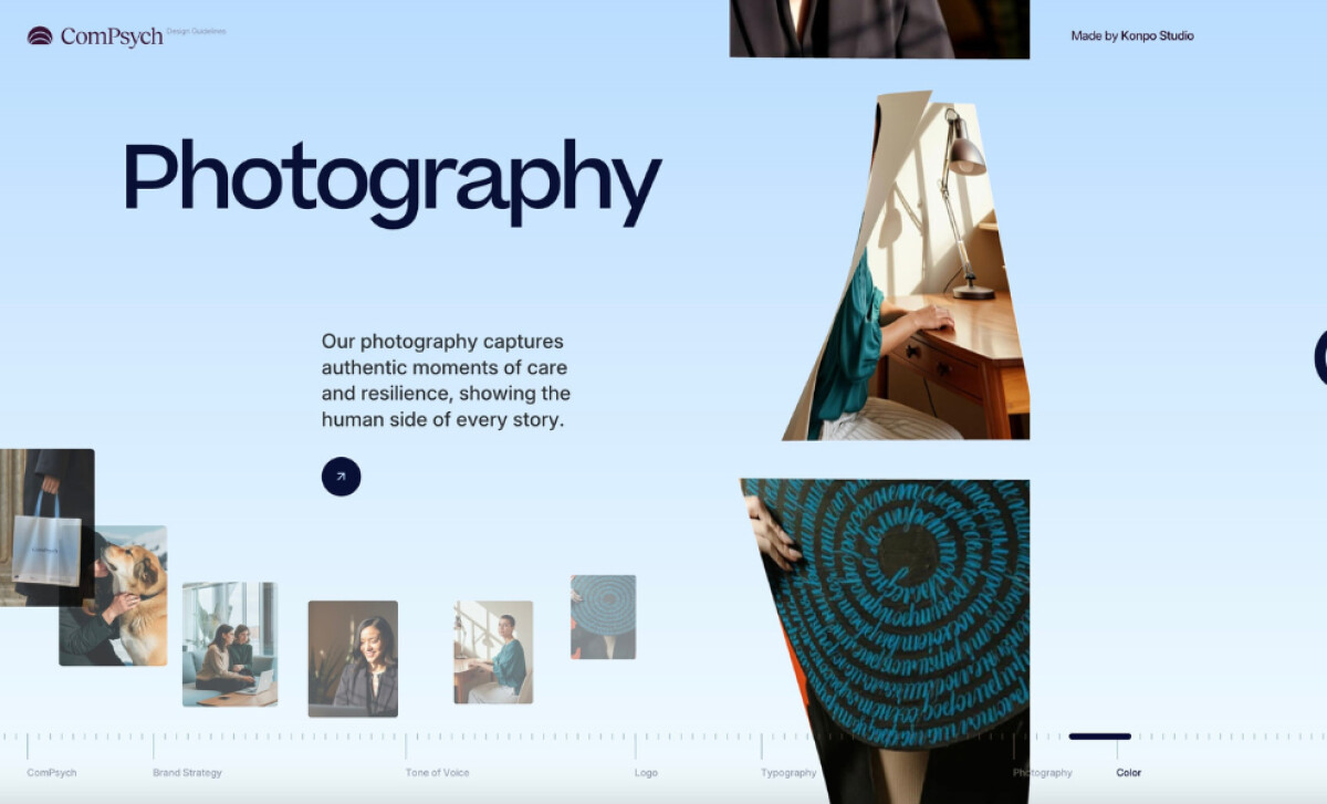 ComPsych Brand Hub Website Photography Feature