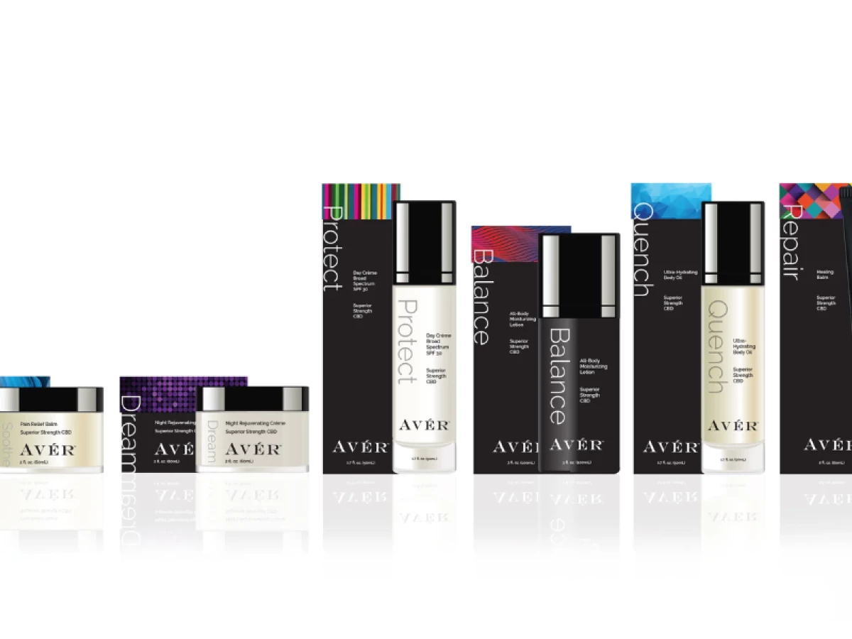 Avér packaging design by Brian Ellis Martin.