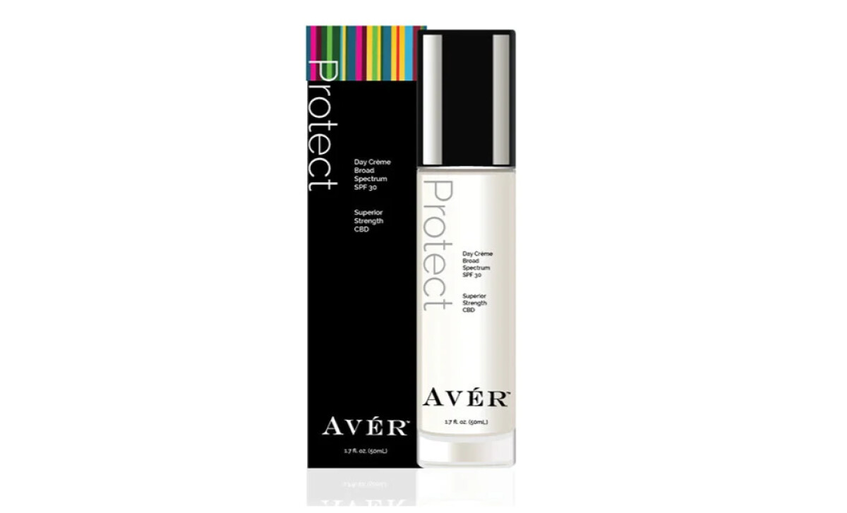 Avér day cream packaging design by Brian Ellis Martin.