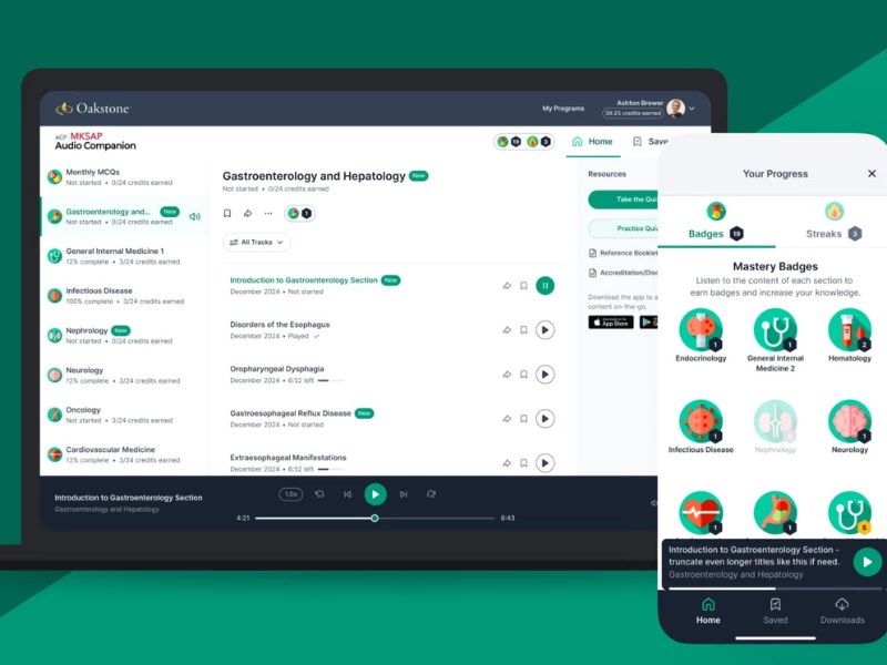 MKSAP Audio Companion App Design