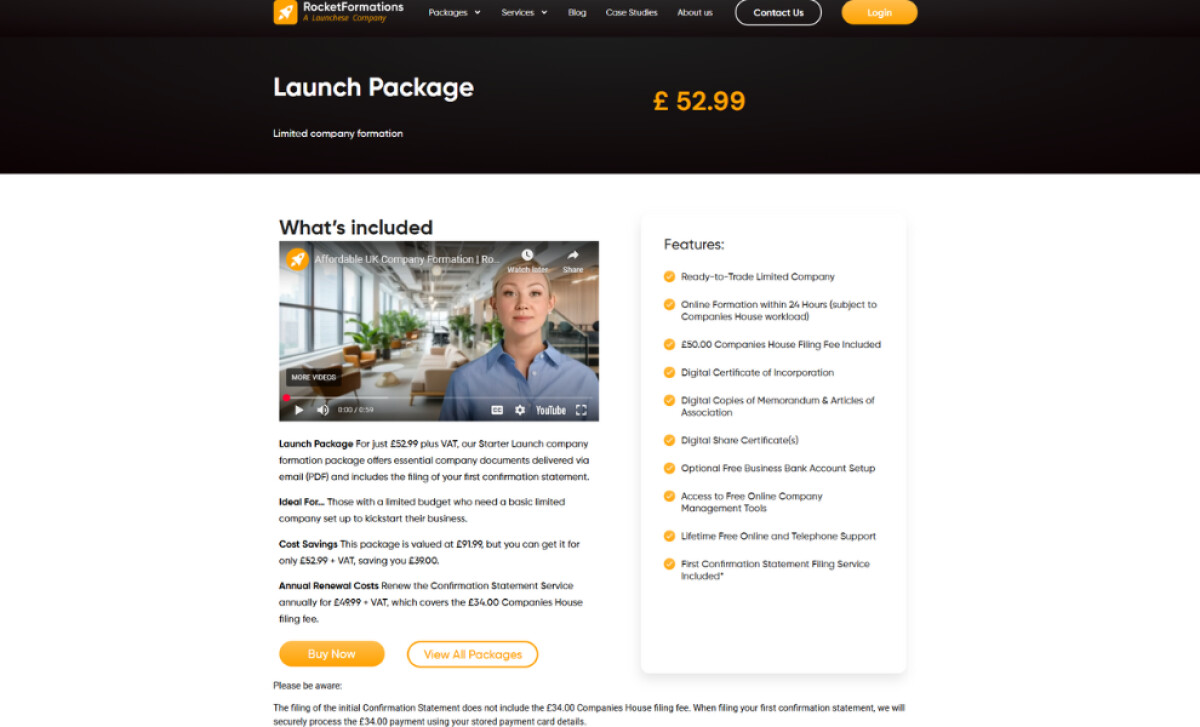 Rocket Formations package page by Creativul.