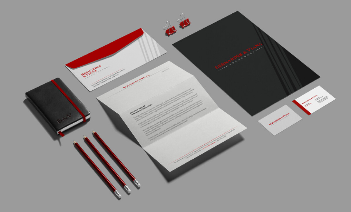 Bernardes & Viana Advogados stationery by TARJA Gráfico.