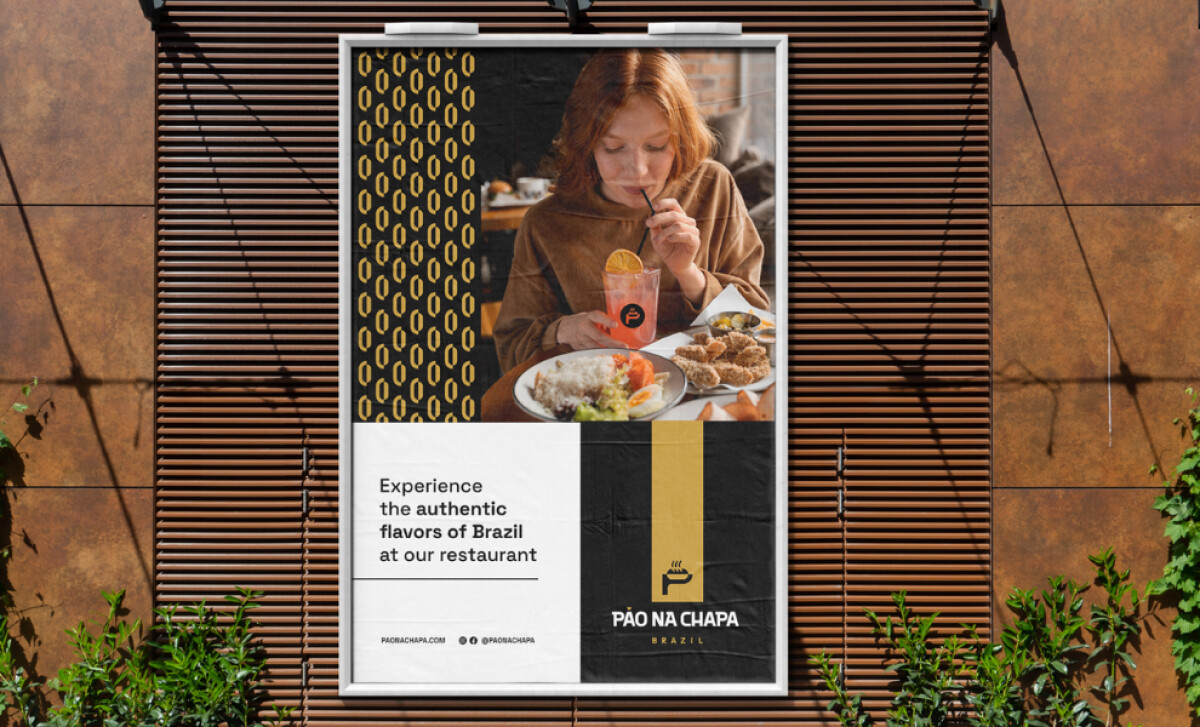 Pão na Chapa print design by Honeybe Brand.