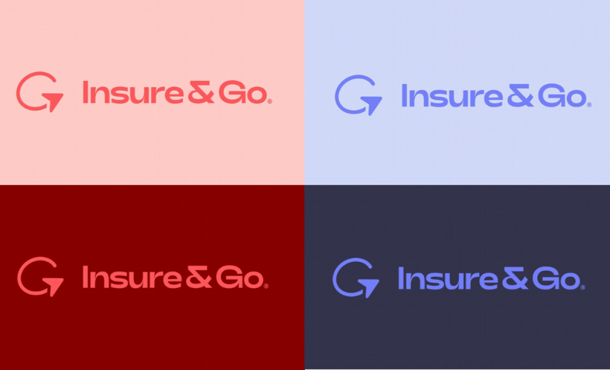Insure&Go logo variations by Percept Brand Design.