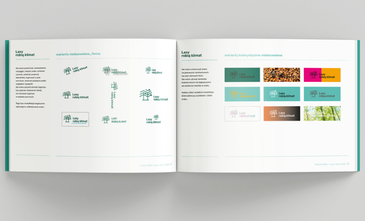 Lasy Robia Klimat open spread by Studio Flow.