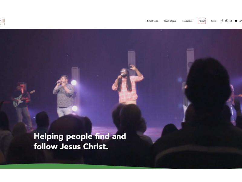 Orchard Hill Church website design by Secret Fire LLC.