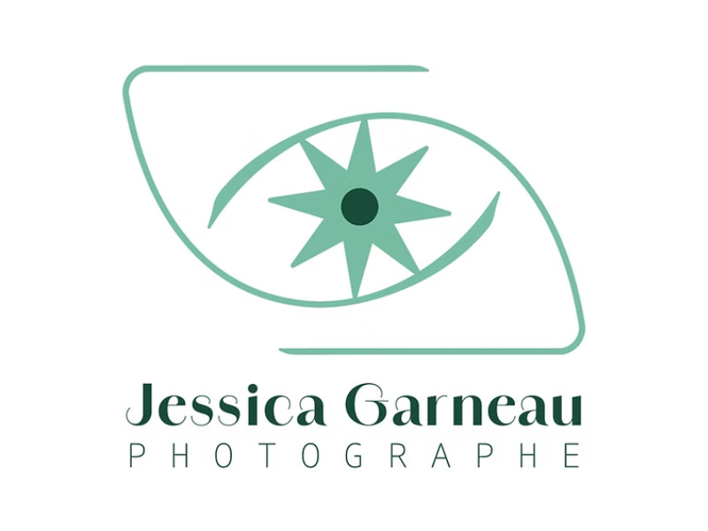 Jessica Garneau Photographe logo design by Gen Studio Design.