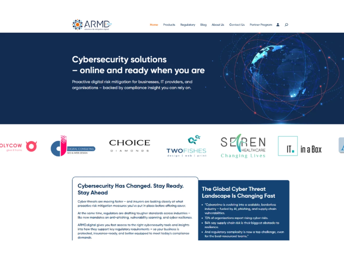 ARMD.digital website design by LightSpeed.