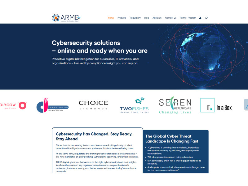 ARMD.digital website design by LightSpeed.