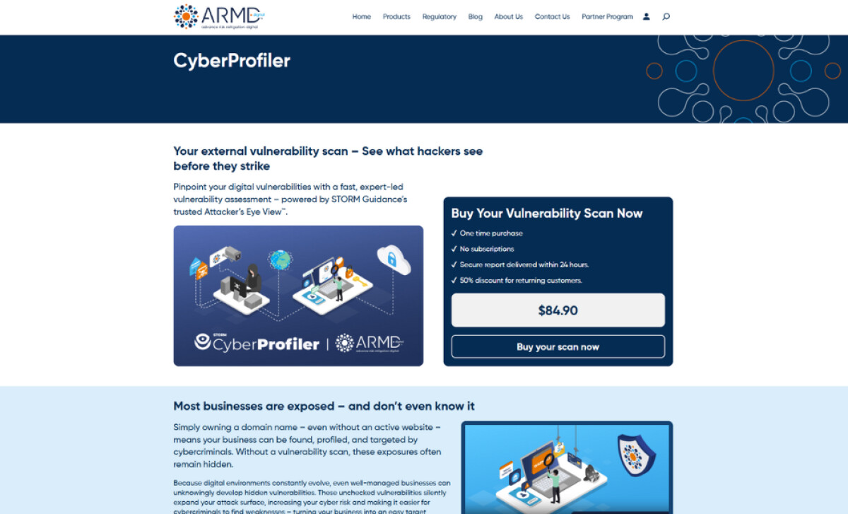 ARMD.digital products page by LightSpeed.
