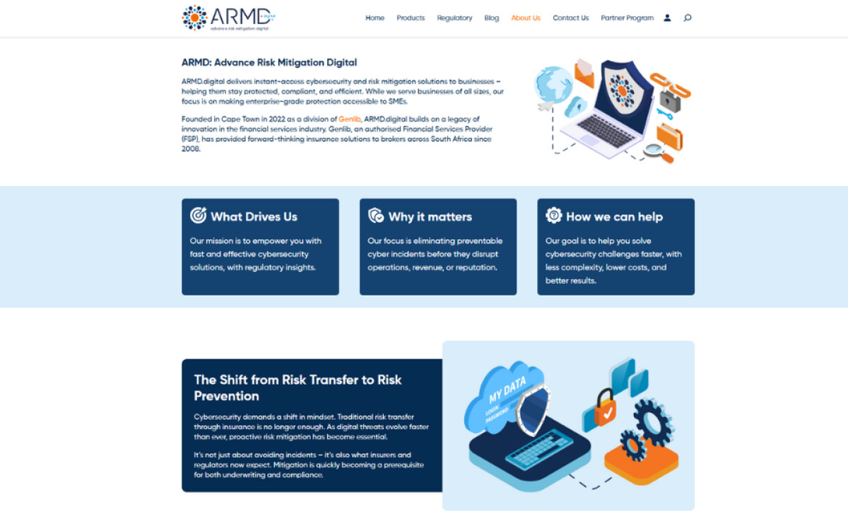 ARMD.digital about page by LightSpeed.