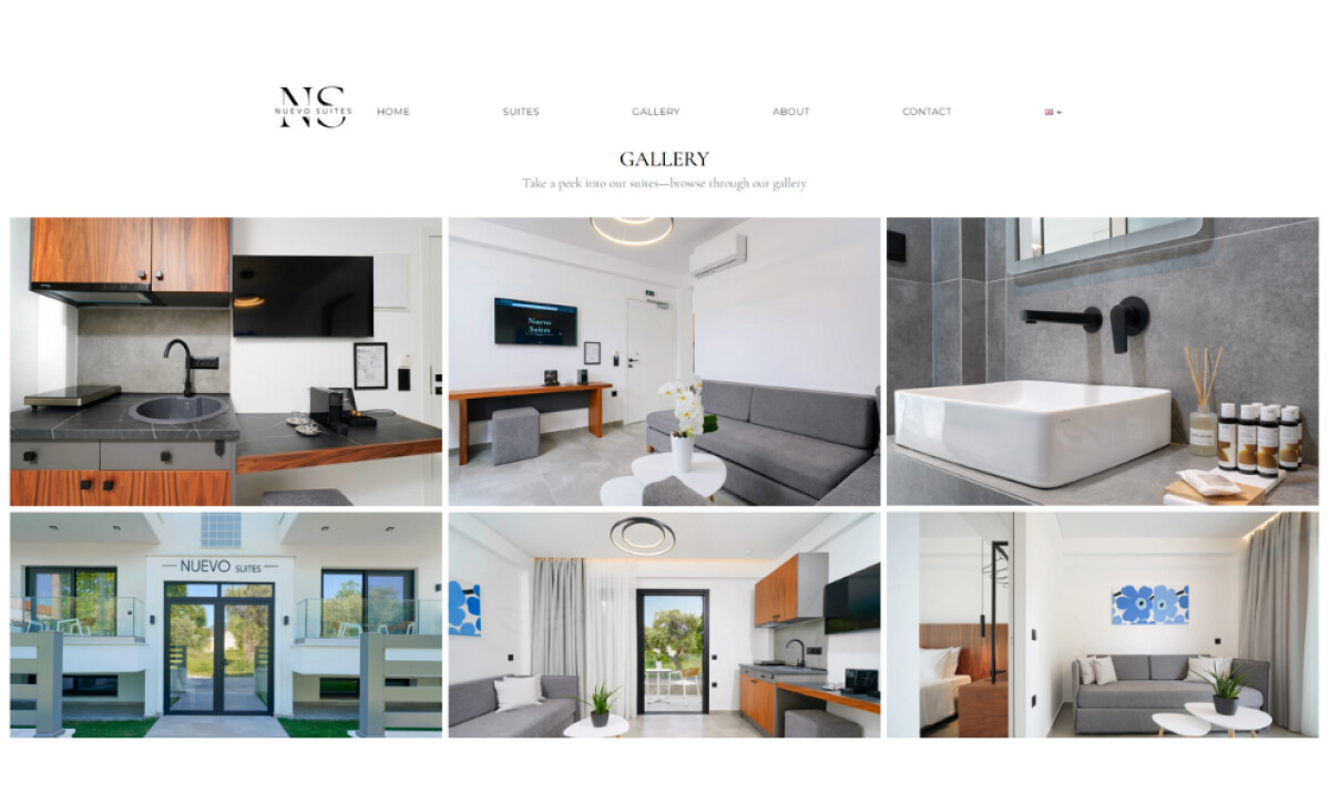 Nuevo Suites gallery page by DimiCreative.