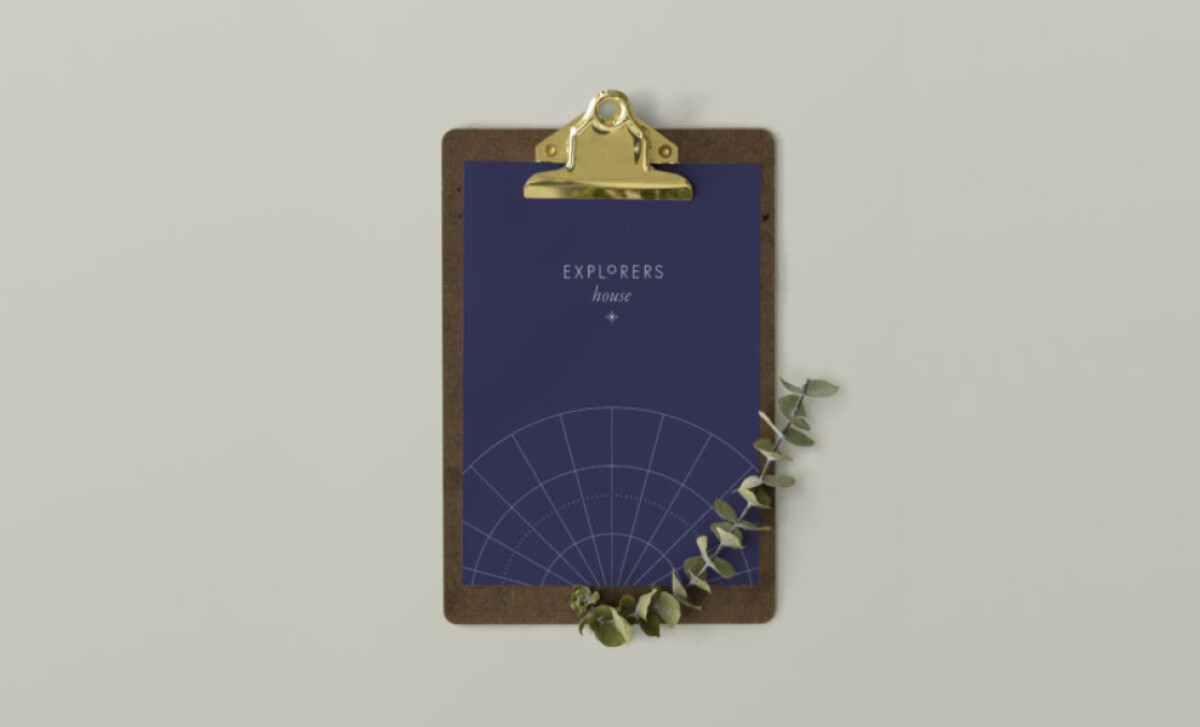 Explorers House print design by Estudio Vicencio.