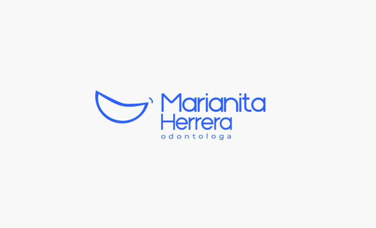 Marianita Herrera Odontóloga logo variation by Estudio Hera.