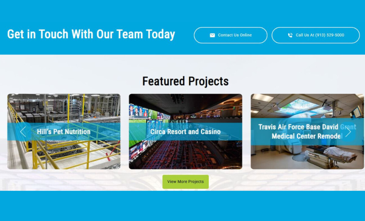 P1 Construction Contact Us Section