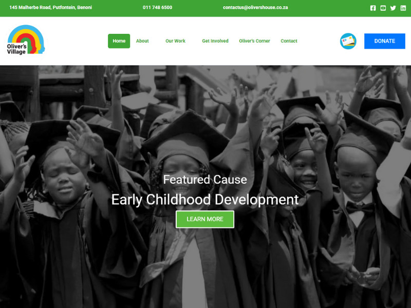 Oliver's Village website design by Websites 360.