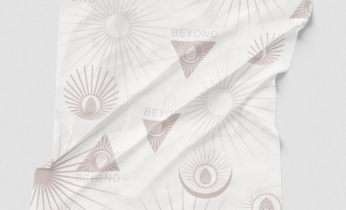 Beyond Apothecary tissue packaging design.