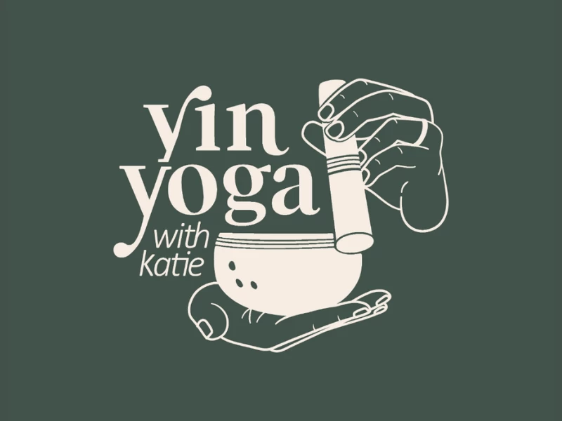 Yin Yoga with Katie logo design by House on Fire.