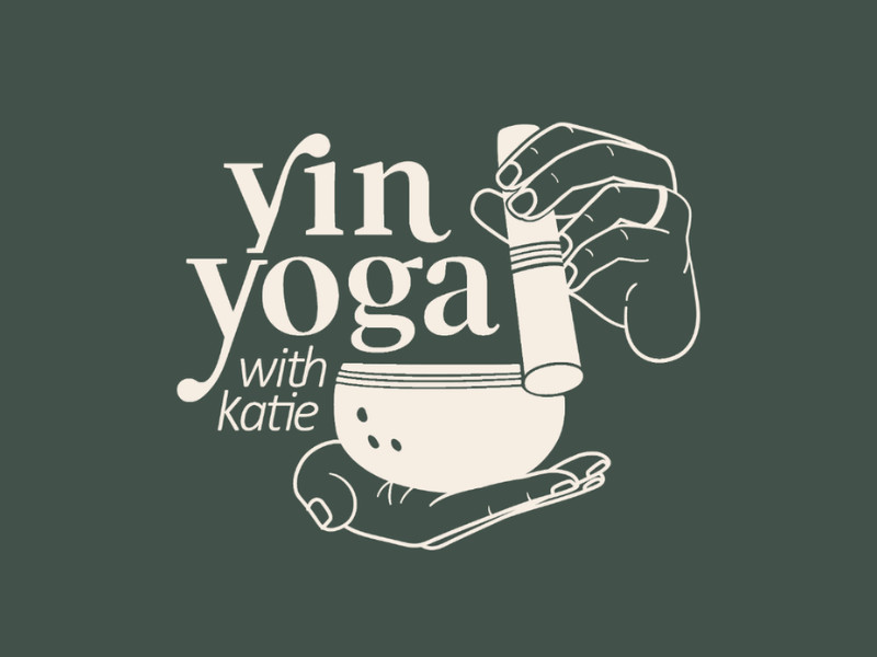 Yin Yoga with Katie logo design by House on Fire.