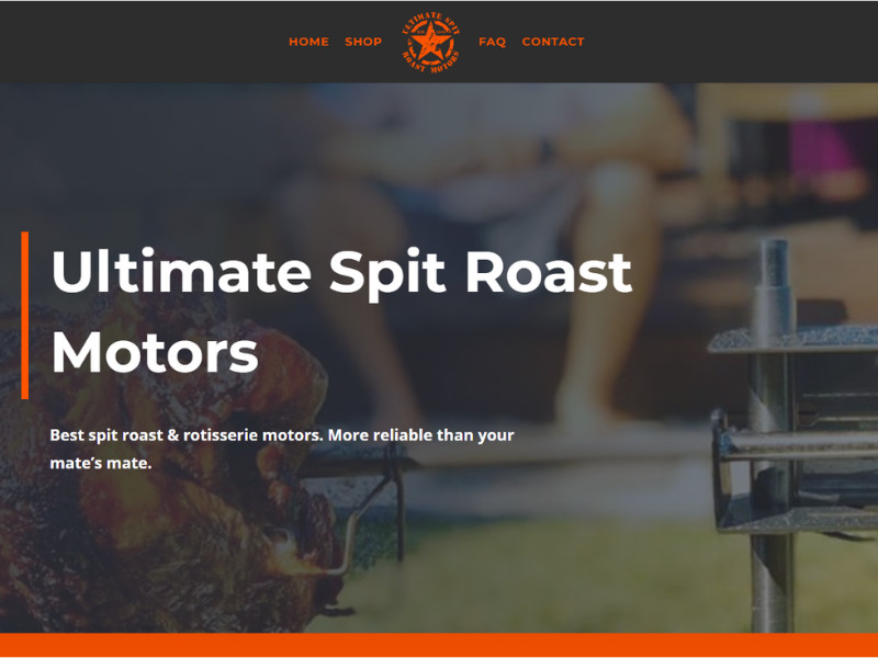 Ultimate Spit Roast Motors website design by Grow My Digital.