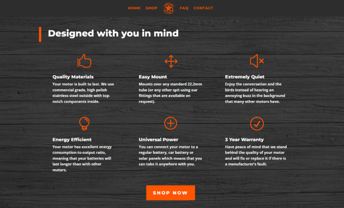 Ultimate Spit Roast Motors services page by Grow My Digital.