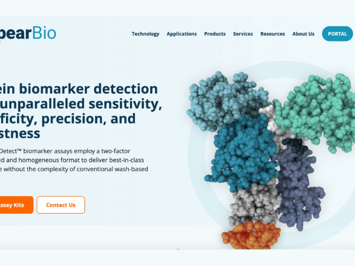 Spear Bio Website Design