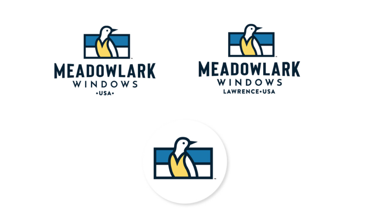 Meadowlark Windows logo variations and different location text