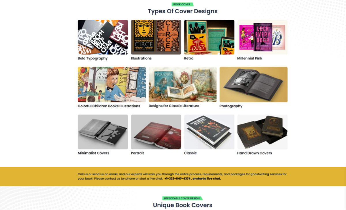 The Legacy Ghostwriters book covers page by DM Nexa Marketing.