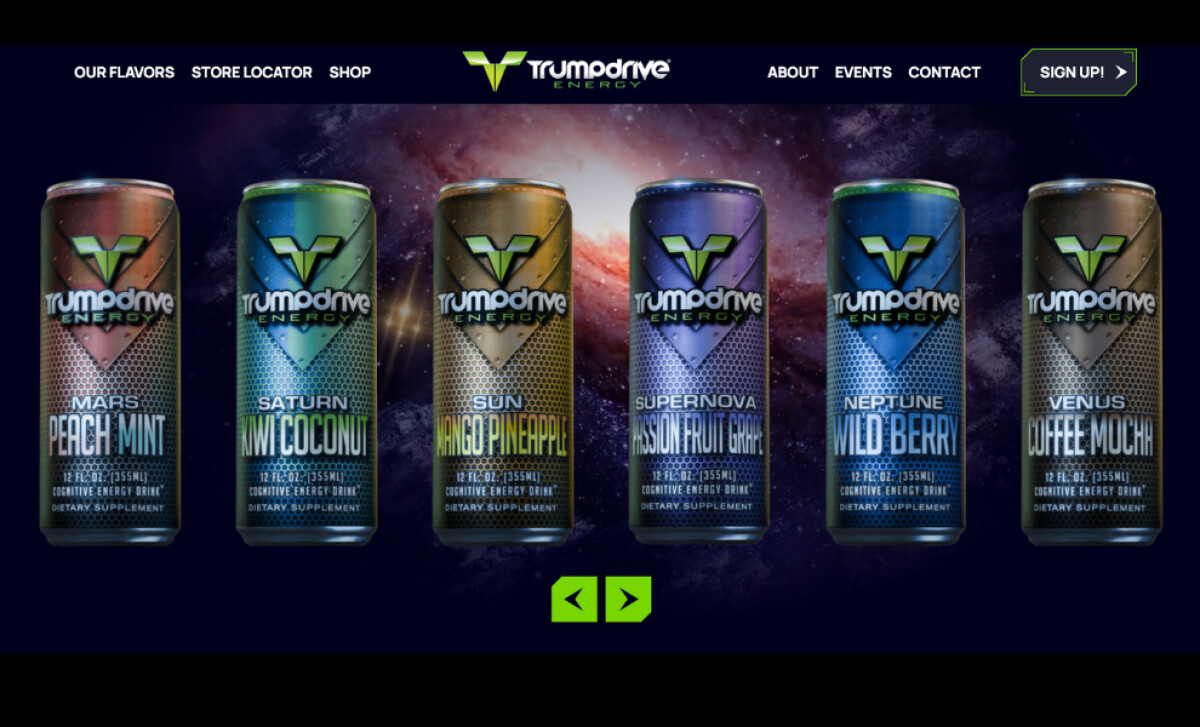 TrumpDrive Energy Website Product Showcase