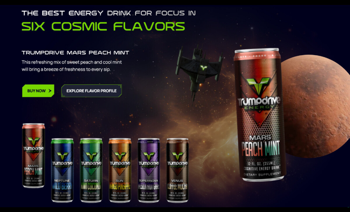 TrumpDrive Energy Cosmic-Themed Website