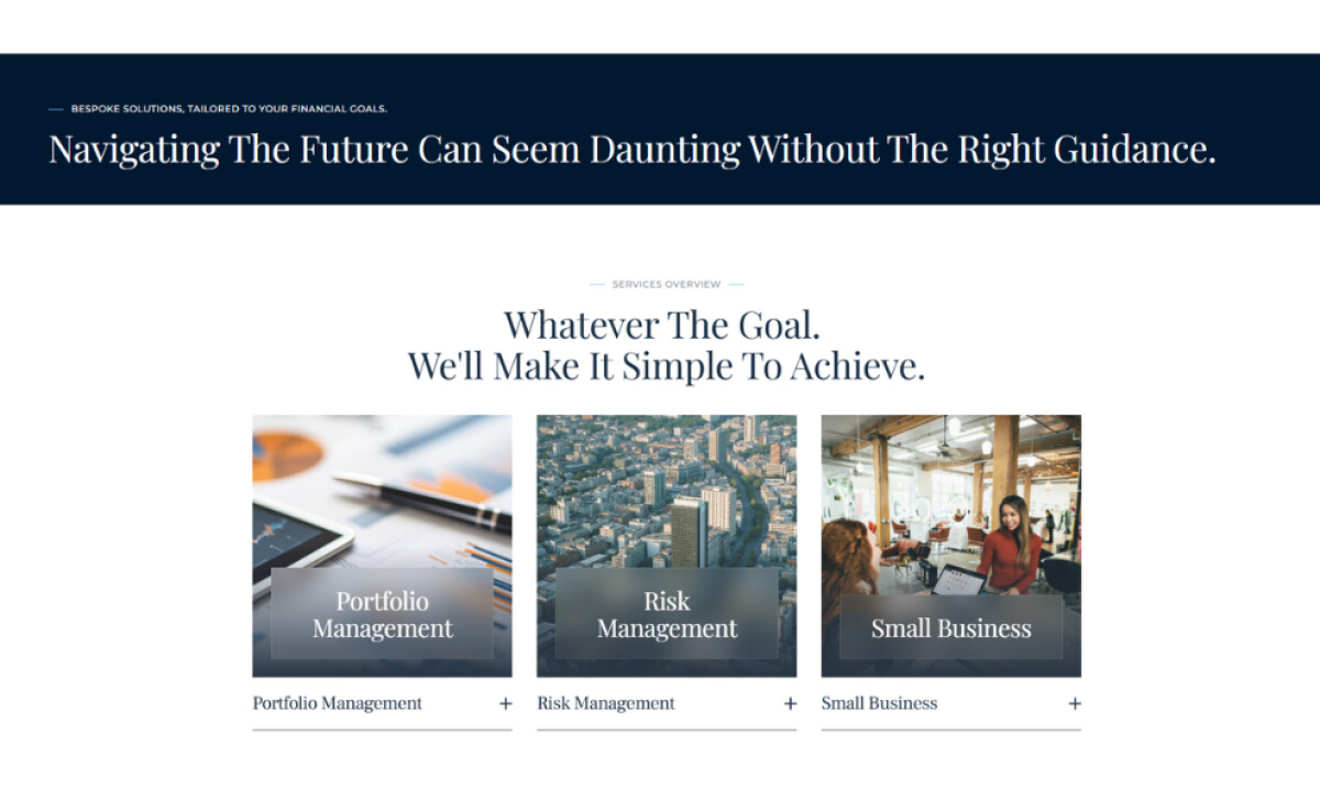 Odyssey Capital Group who we serve page by VERCEPT® Digital.