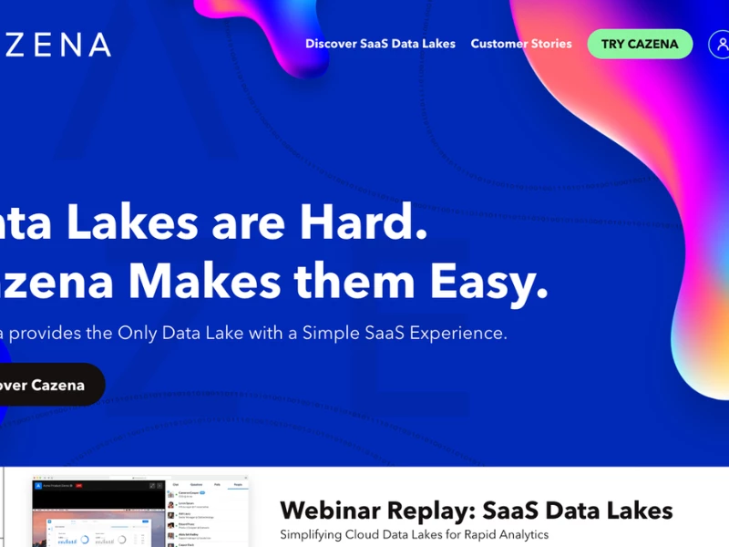 Cazena Website Design