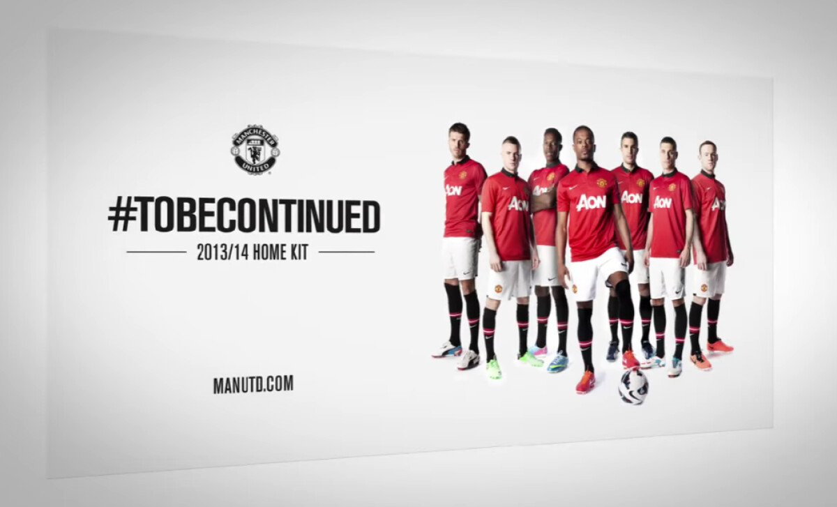 Manchester United featuring seven players by Clapham Creative.