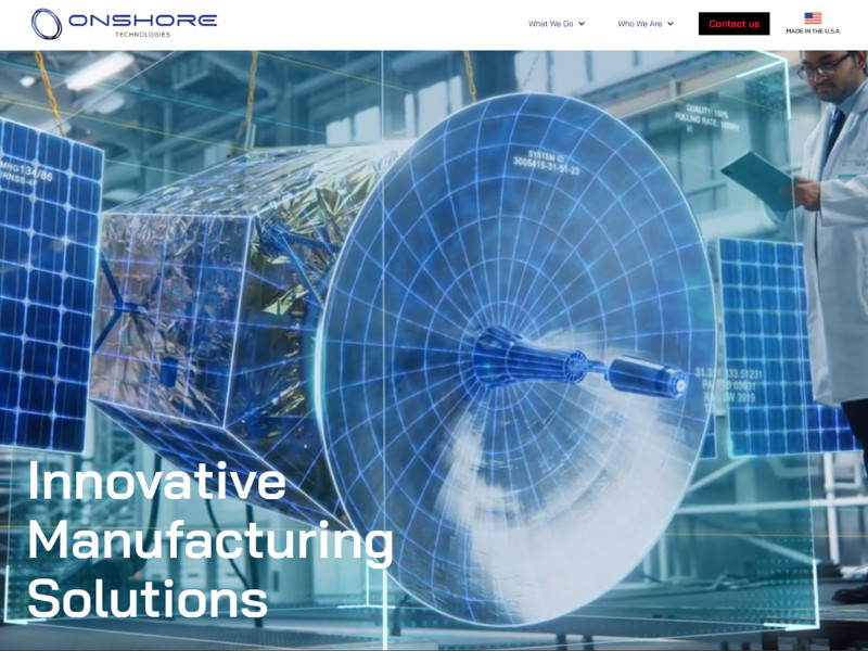 Onshore Technologies website design by Sauce Studios.