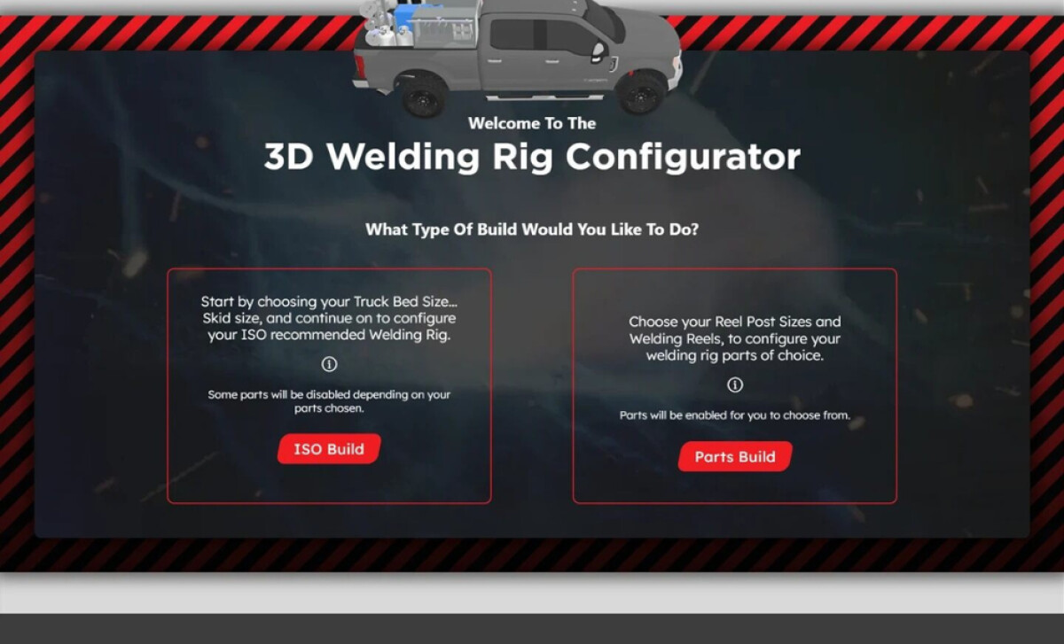 Alumareel's 3D Welding Rig Configurator