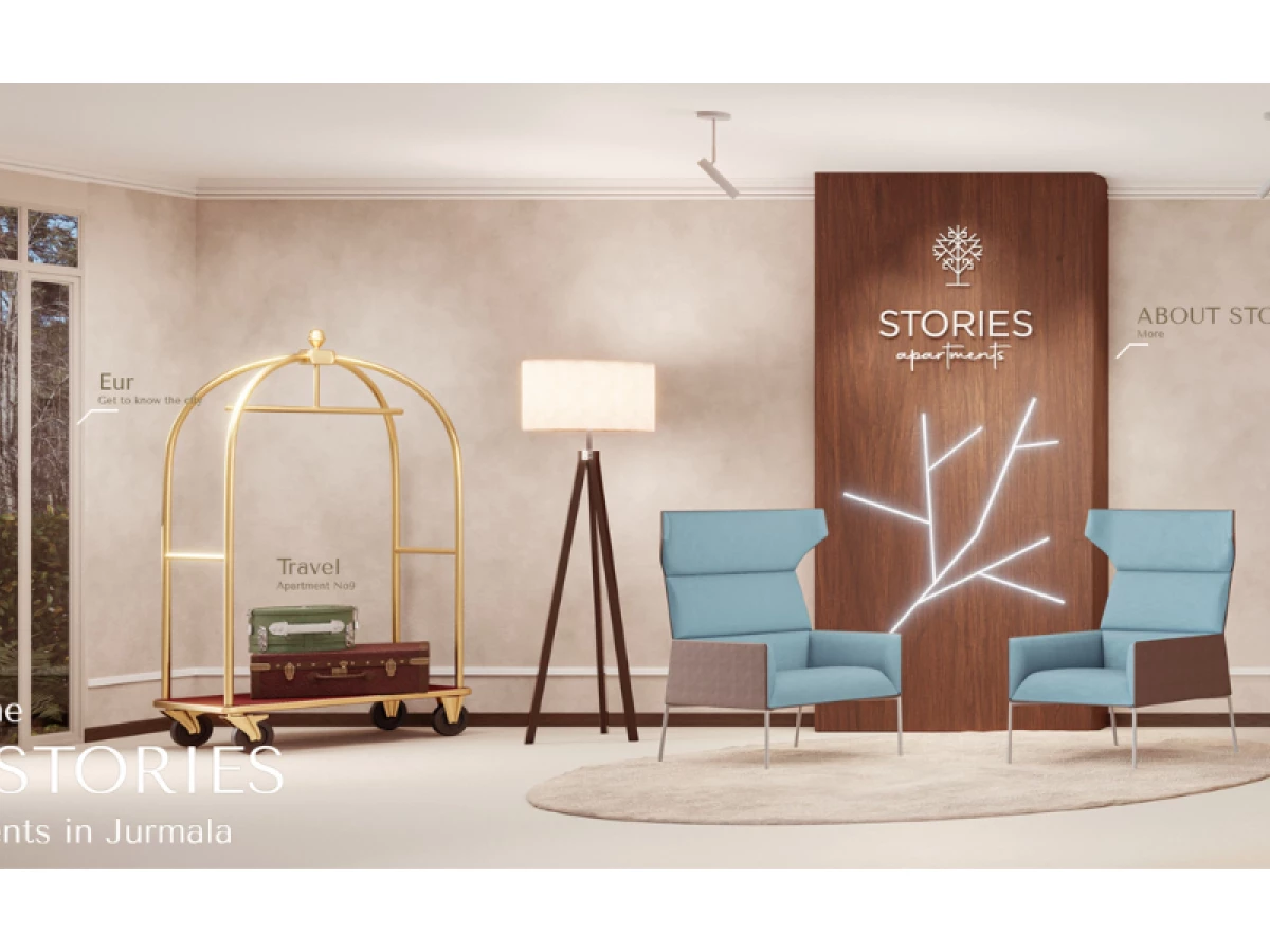 STORIES Apartments website design by Brandsite Ltd.