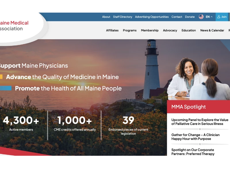 Maine Medical Association Website Design
