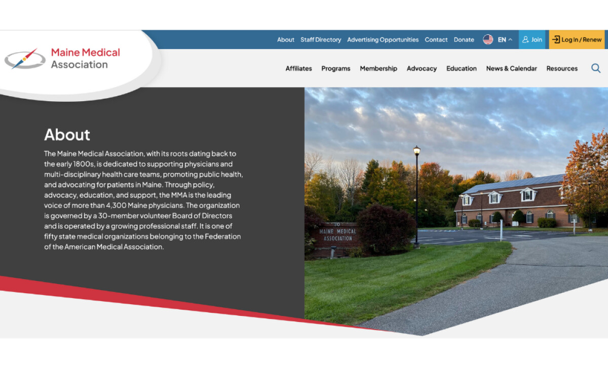 Maine Medical Association About Section