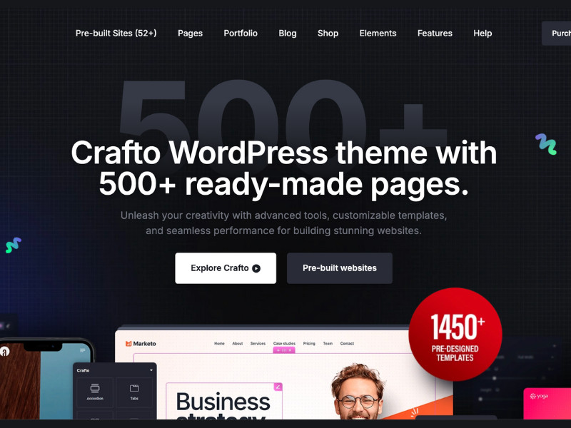 Crafto Website Design